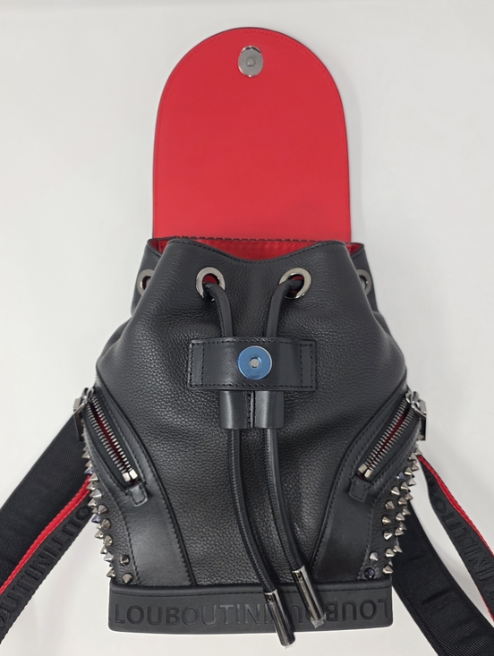 Christian Louboutin Small Explorafunk Black Red Leather  display picture 1